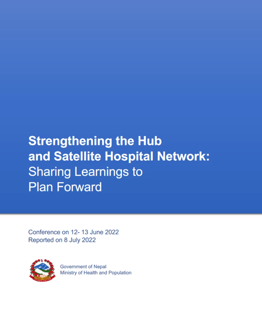 National Conference on Hub and Satellite Hospital Network